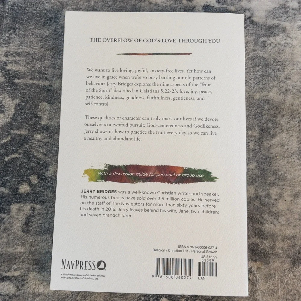 The Fruitful Life Jerry Bridges NavPress Christian Living Fruit of Spirit